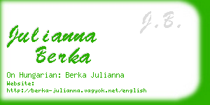 julianna berka business card